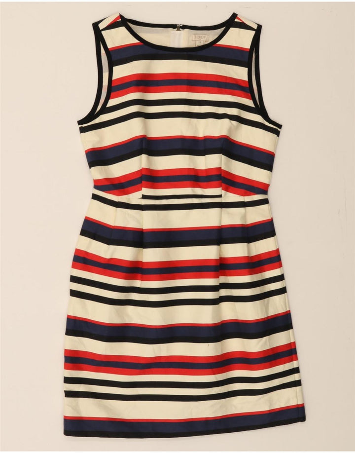 J. CREW Womens Sleeveless Sheath Dress US 4 Small Multicoloured Striped Vintage J. Crew and Second-Hand J. Crew from Messina Hembry 
