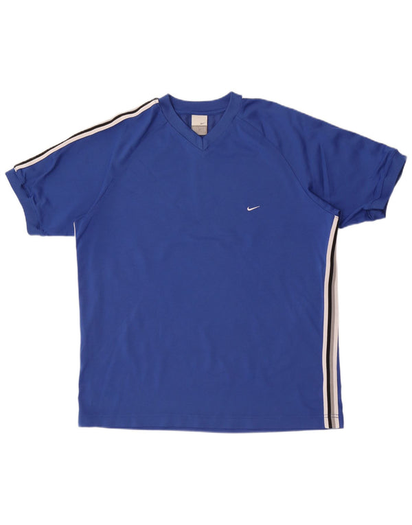 Ανδρικό T-Shirt Nike Top UK 45/47 XL Μπλε βαμβακερό