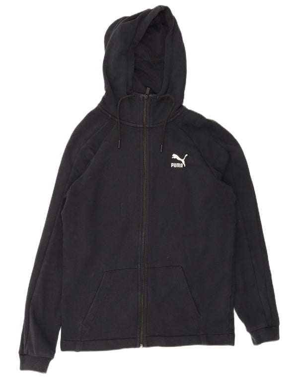 Ανδρικό πουλόβερ με κουκούλα με φερμουάρ Puma XS Μαύρο βαμβακερό