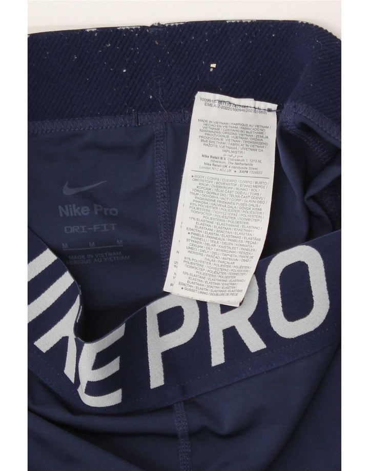 Γυναικεία κολάν Nike Dri Fit Graphic UK 12 Medium Navy Blue Polyester