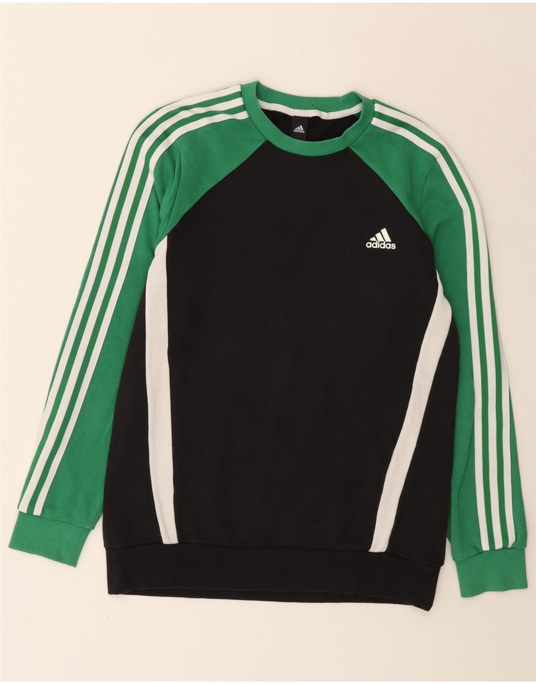 Ανδρικό φούτερ Adidas Jumper, μεσαίο μαύρο χρώμα, βαμβακερό