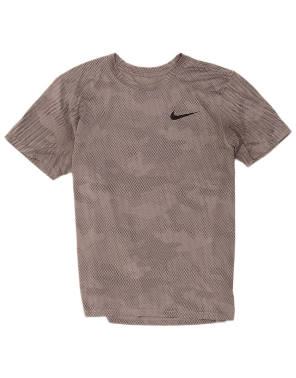 Ανδρικό T-Shirt Nike Dri Fit Τοπ μεσαίου γκρι πολυεστέρας παραλλαγής