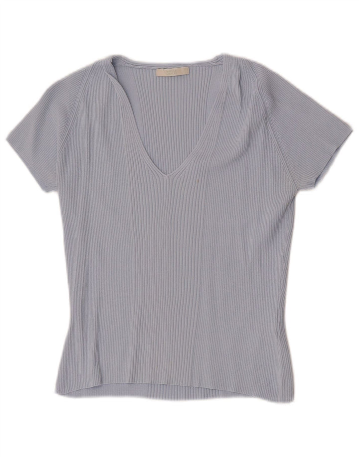 Marks & Spencer Γυναικείο T-Shirt τοπ 14 μεσαίου μπλε βισκόζη