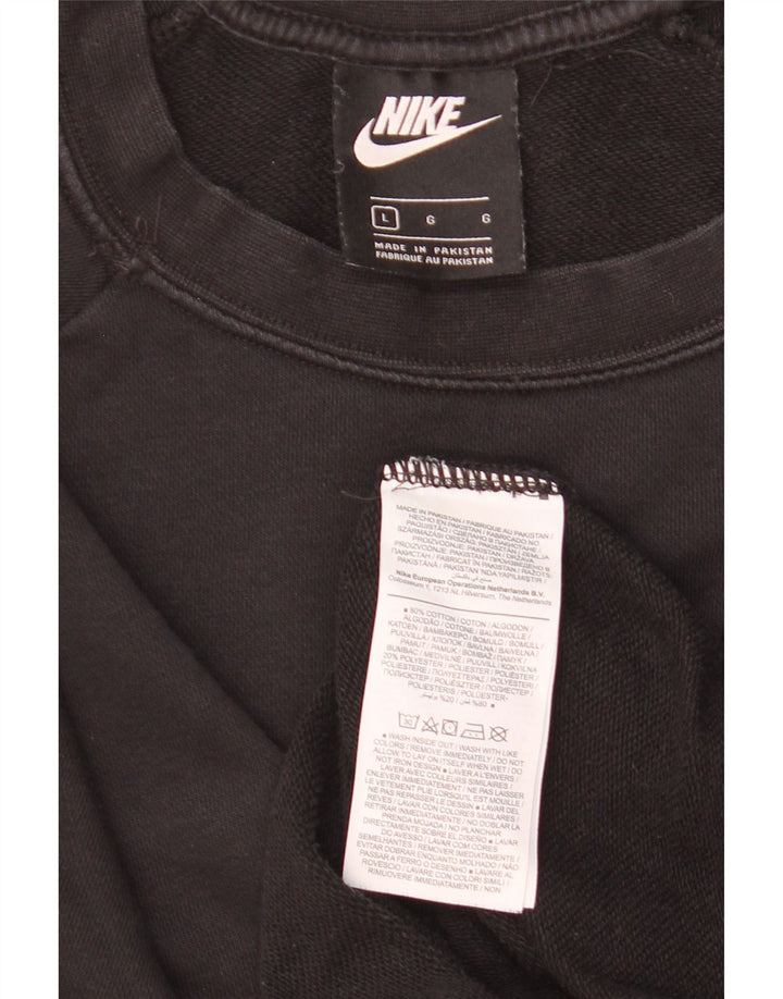 Γυναικείο φούτερ Nike Jumper UK 16 μεγάλο μαύρο βαμβακερό