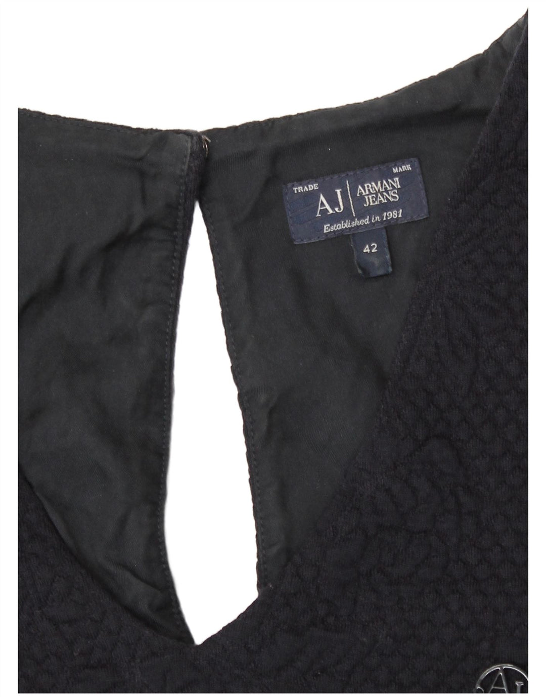 Armani Γυναικείο φόρεμα Shift UK 12 Medium Navy Blue Floral