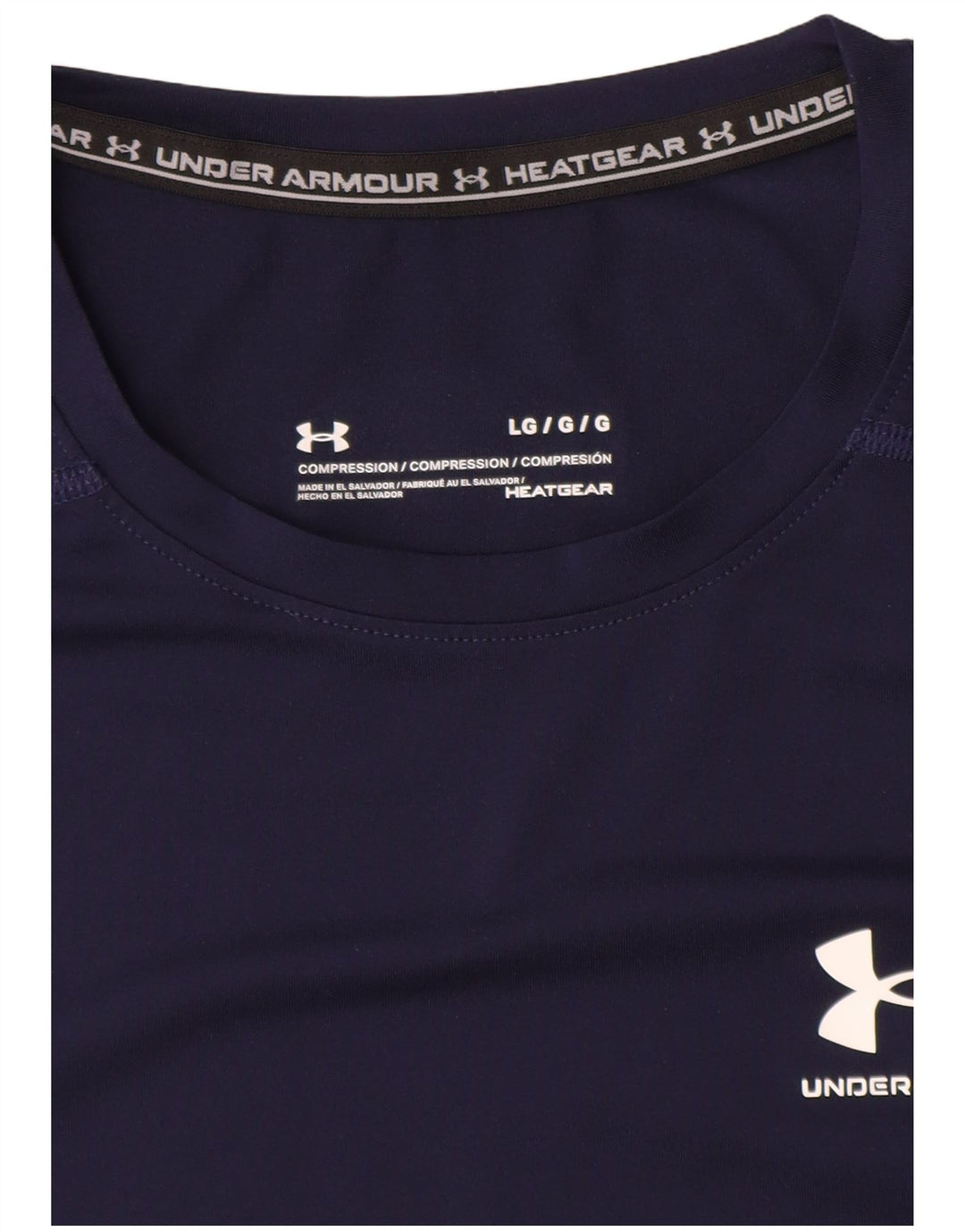 Ανδρικό μπλουζάκι UNDER Armour Heat Gear Top Large Navy Blue Synthetic