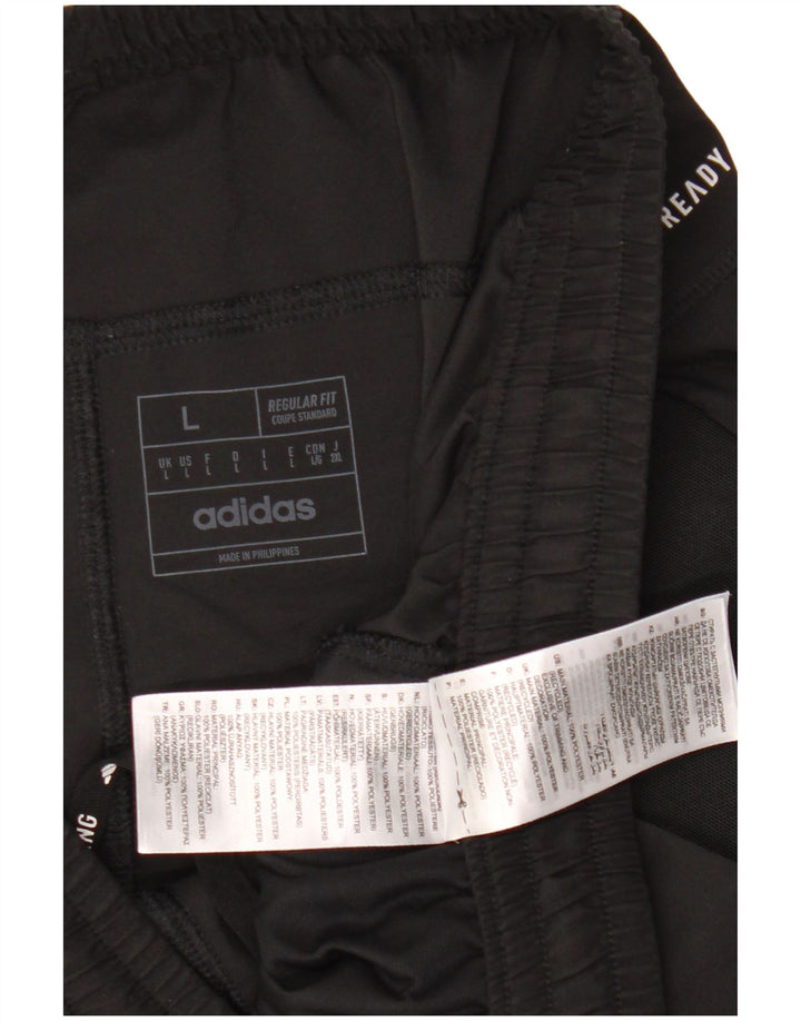 Ανδρική φόρμα Adidas Aeroready Regular Fit Παντελόνι μεγάλο μαύρο πολυεστέρα