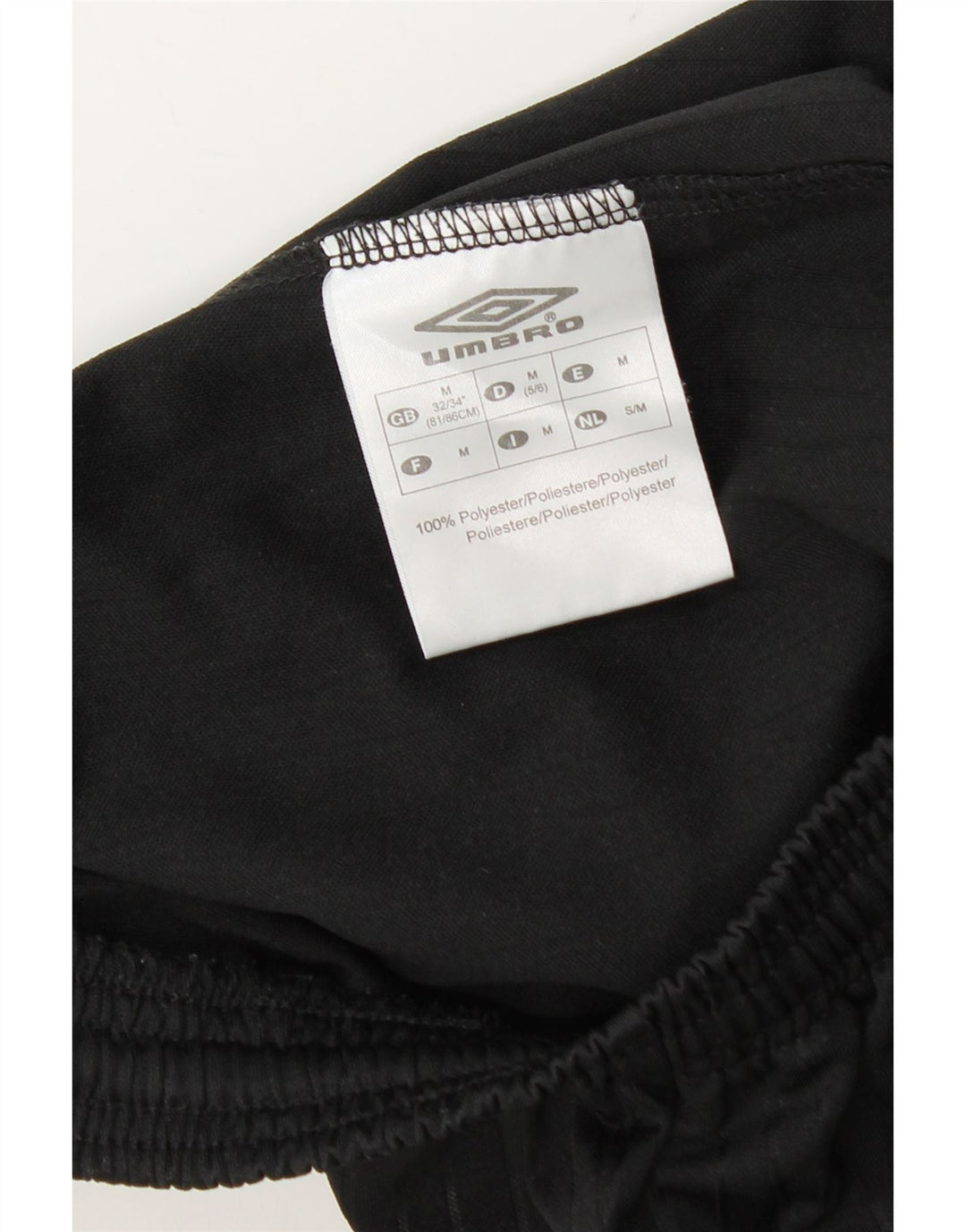 Ανδρικό αθλητικό σορτς Umbro UK 32/34 μεσαίο μαύρο πολυεστέρα
