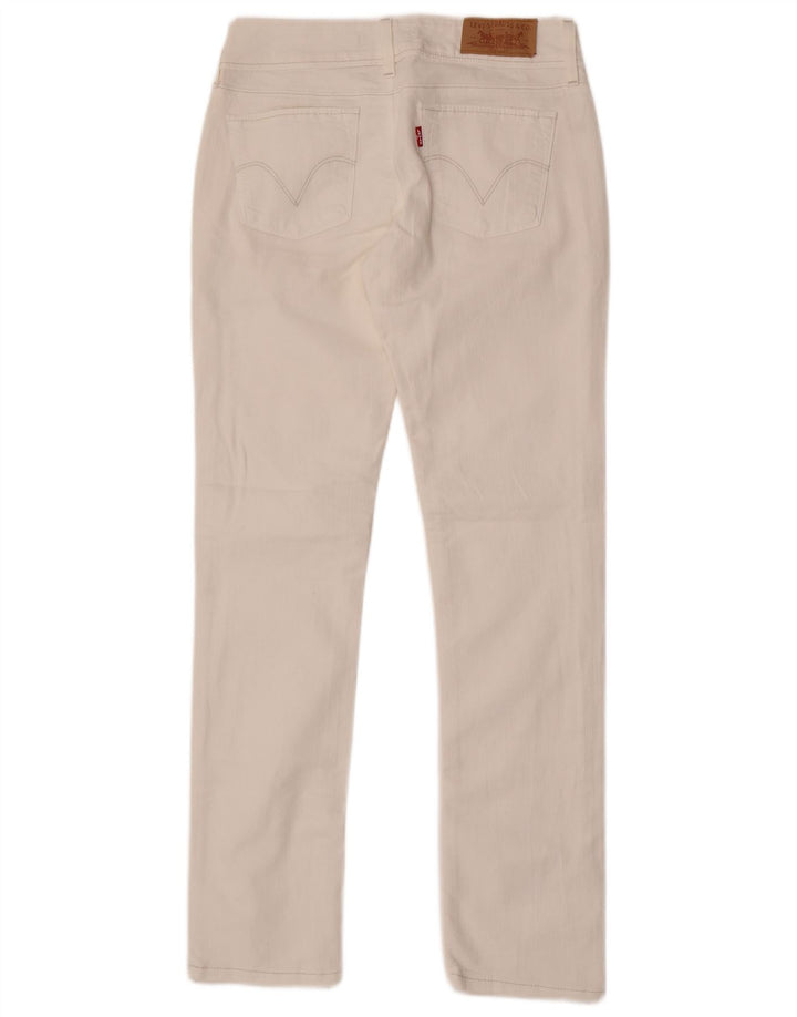 Γυναικείο Levi's 571 Slim Jeans W28 L30 Λευκό βαμβακερό