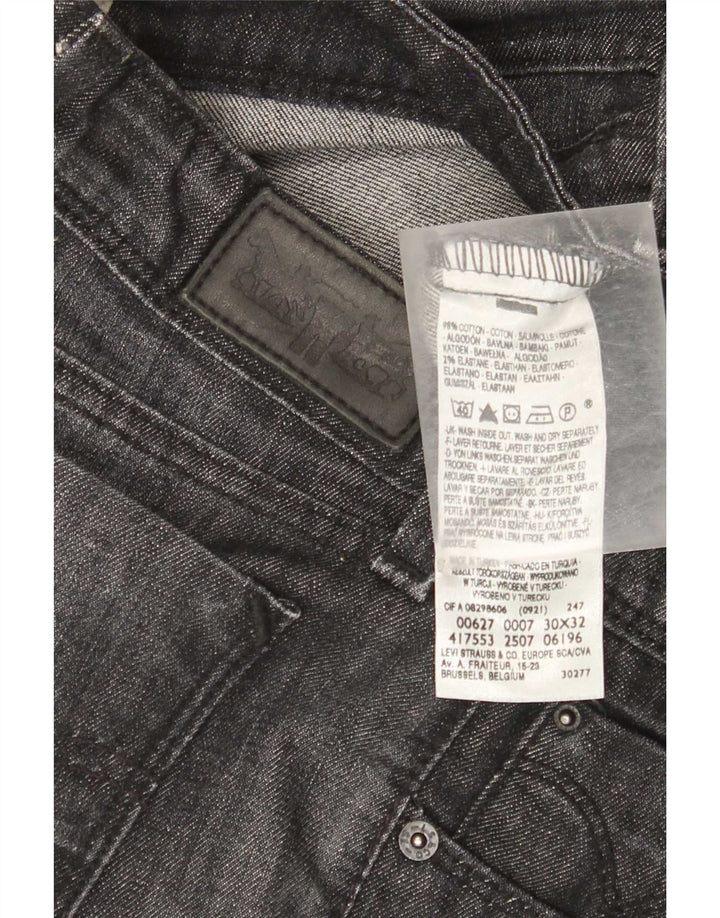 Γυναικείο Levi's 627 Straight Jeans W30 L29 Γκρι βαμβακερό