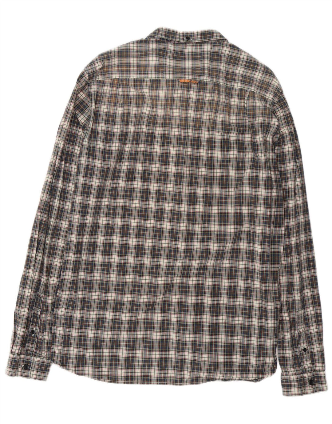 Ανδρικό πουκάμισο Superdry 2XL Navy Blue Check Cotton