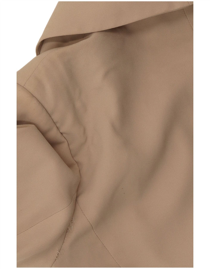 Benetton Γυναικείο Μπουφάν 1 Κουμπί Blazer UK 12 Medium Beige