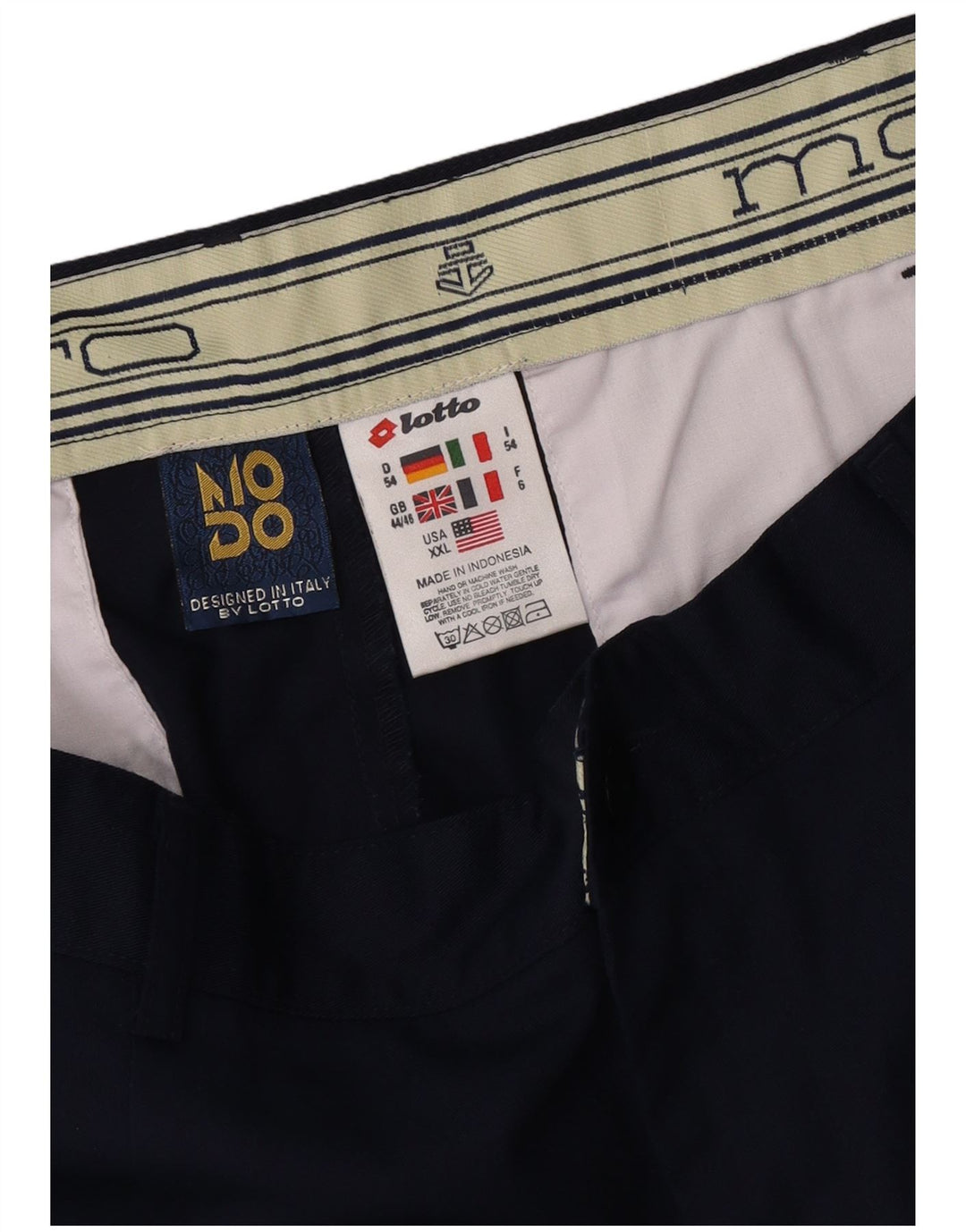 Lotto Ανδρικό σορτς Chino με καρφίτσα W44 2XL Navy Blue Polyester