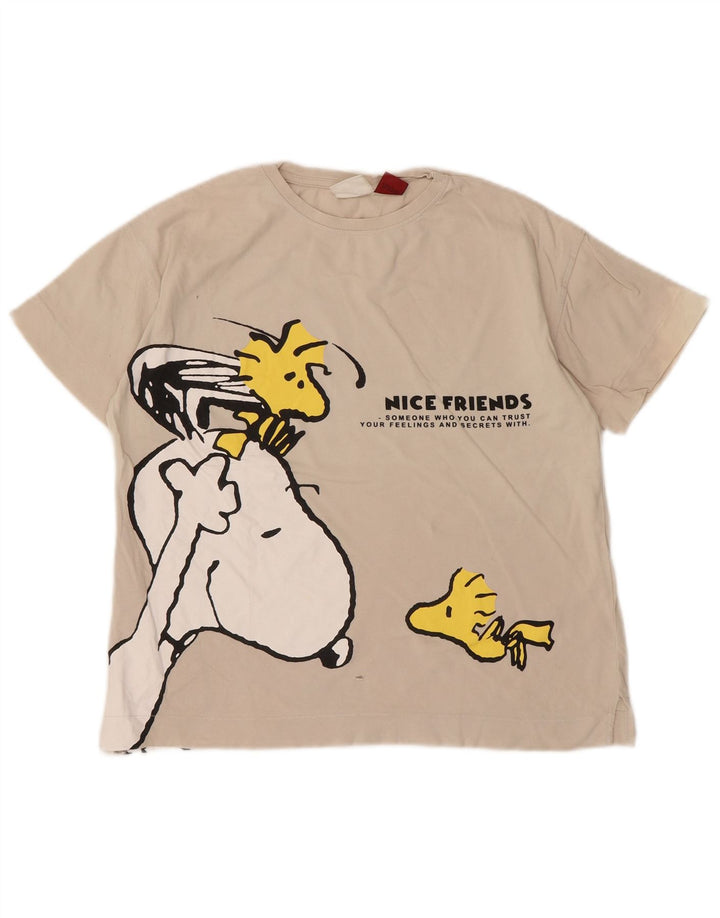 Zara Boys Graphic T-Shirt Top 9-10 Years Off White