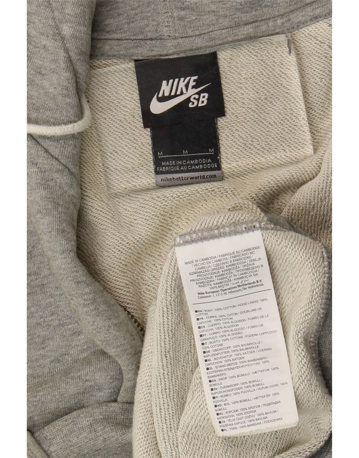 Ανδρικό πουλόβερ Nike με φερμουάρ, μεσαίο βαμβακερό γκρι