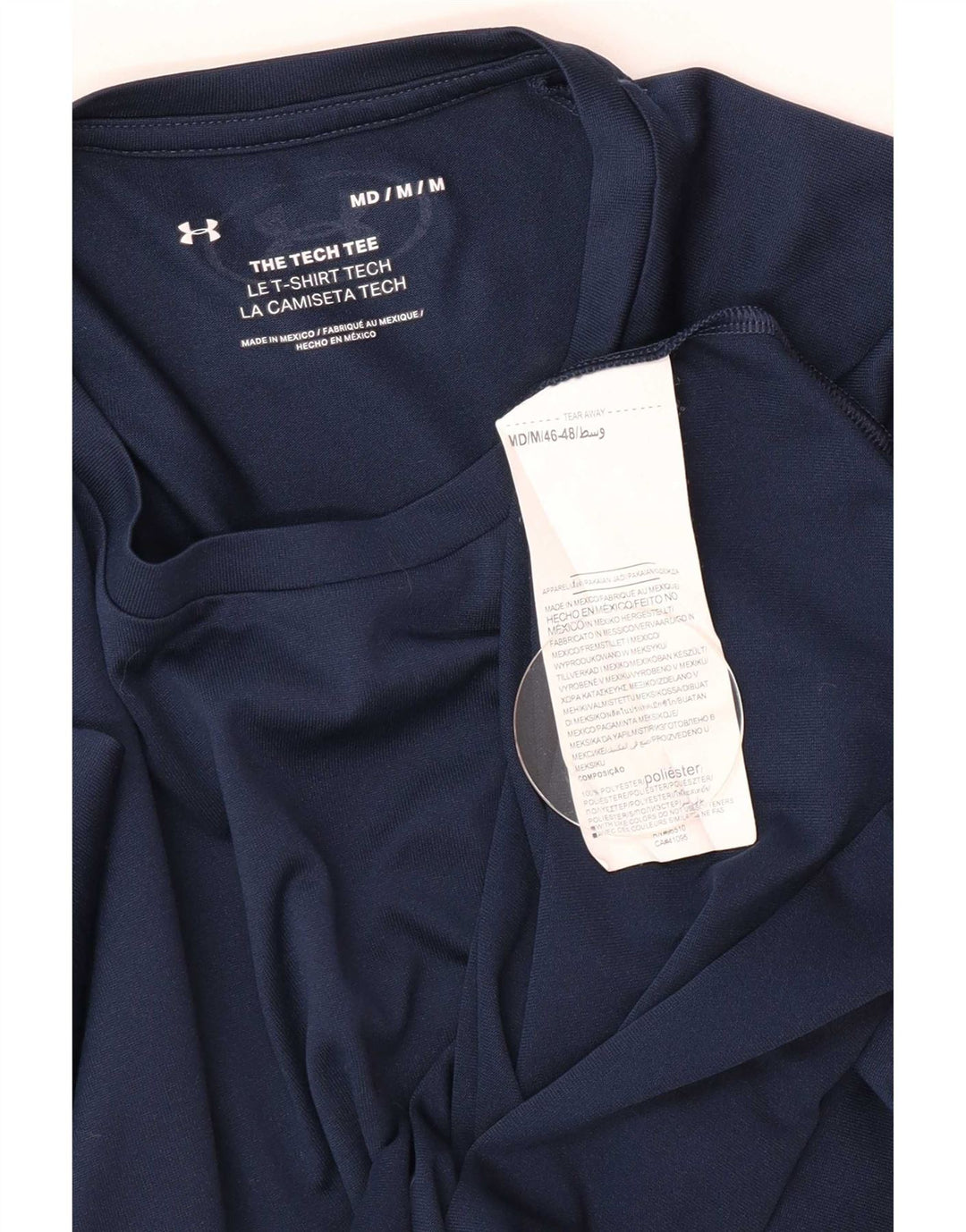 Under Armour Ανδρικό T-Shirt Top Medium Navy Blue Polyester