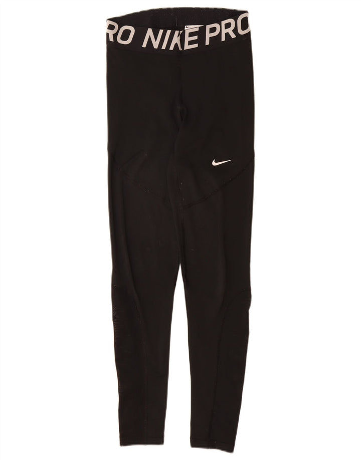 Γυναικεία γραφικά κολάν Nike UK 10 Small Black Polyester