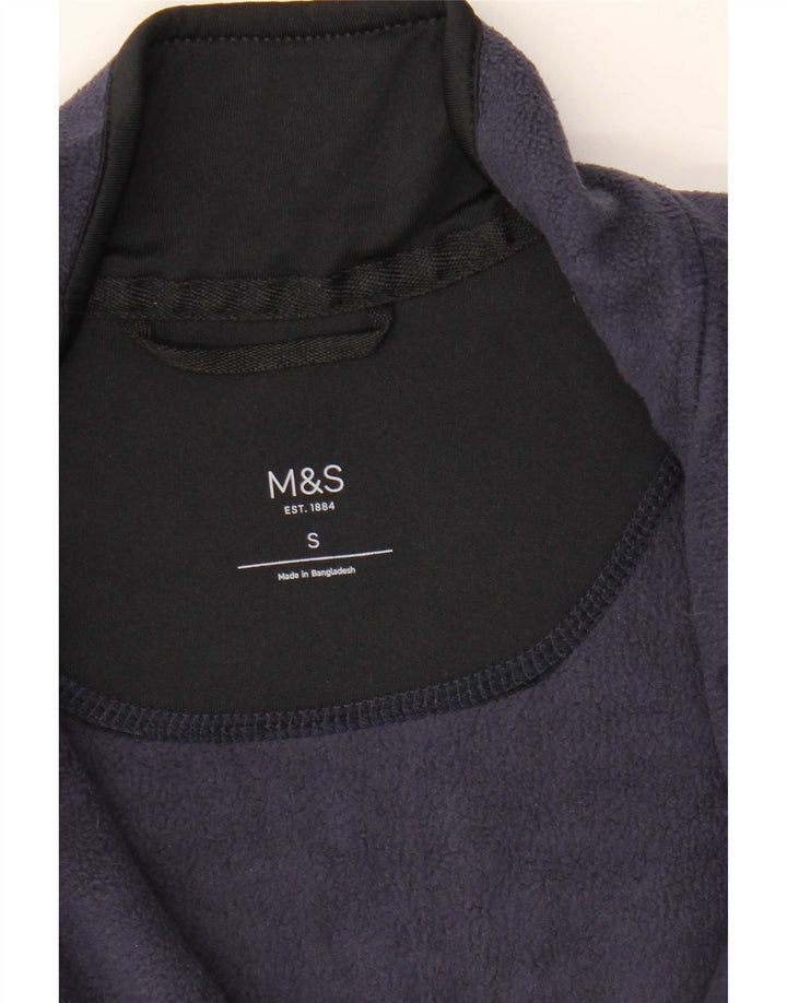 Marks & Spencer Ανδρικό Fleece Jacket UK 36 Small Navy Blue