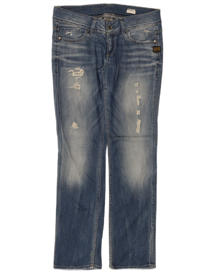 G-Star Γυναικείο Distressed Straight Jeans W31 L32 Μπλε βαμβακερό