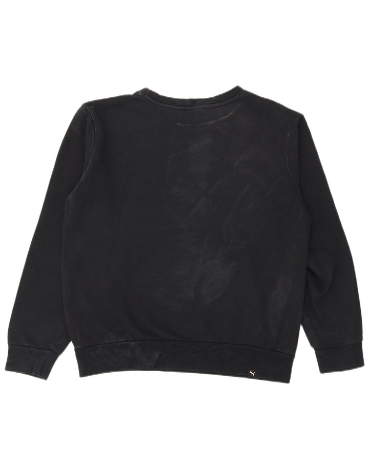 Ανδρικό γραφικό φούτερ Puma Jumper Μικρό μαύρο βαμβακερό