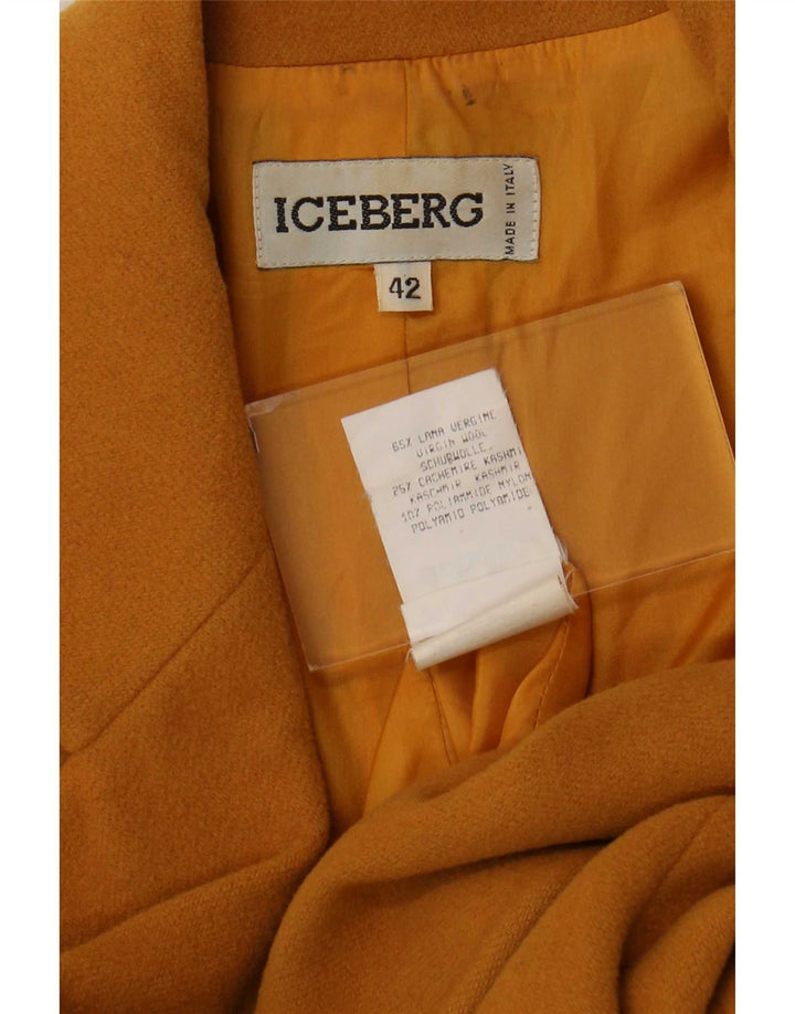Iceberg Γυναικείο Μπουφάν σακάκι IT 42 Medium Yellow Animal Print