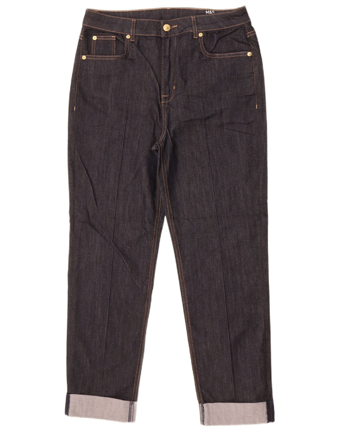 Marks & Spencer Γυναικεία Harper Tapered Jeans UK 14 Large W32 L28 Navy Blue