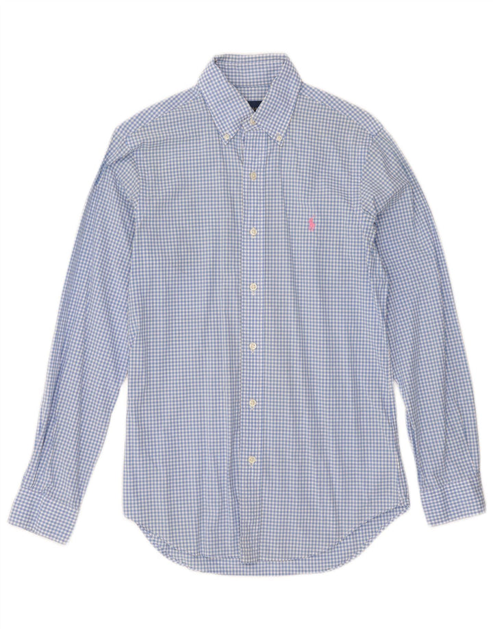 Ανδρικό πουκάμισο Ralph Lauren XS Blue Gingham Cotton