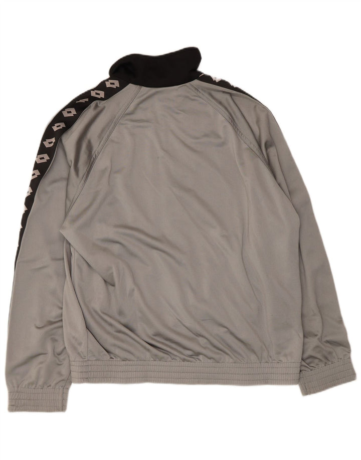 Ανδρική φόρμα γραφικών Lotto Top Jacket μεσαίου γκρι Colourblock