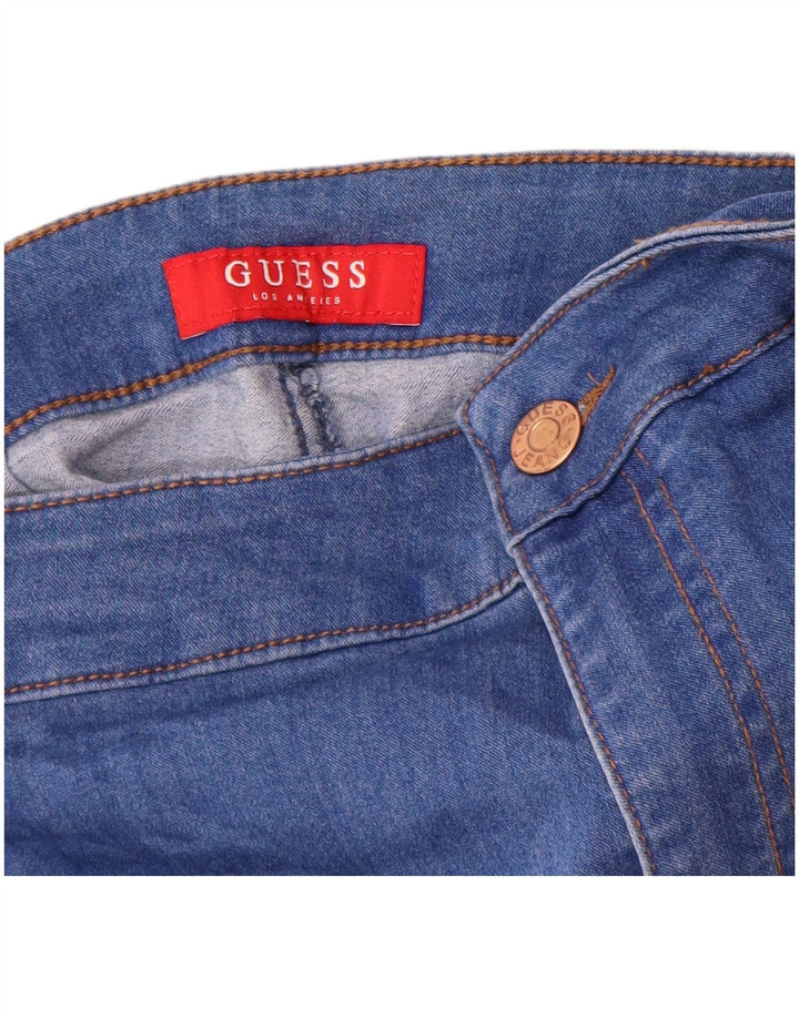 GUESS Γυναικείο Ψηλόμεσο Skinny Jeans W24 L28 Μπλε βαμβακερό