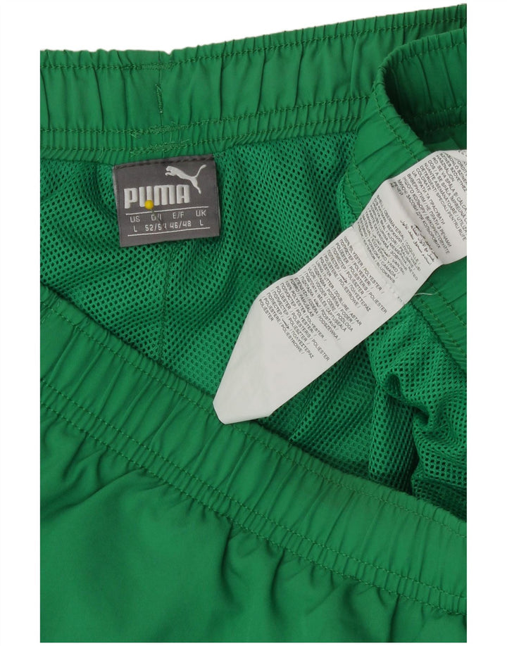 Ανδρικό αθλητικό σορτς Puma Μεγάλο πράσινο πολυεστερικό αθλητικό