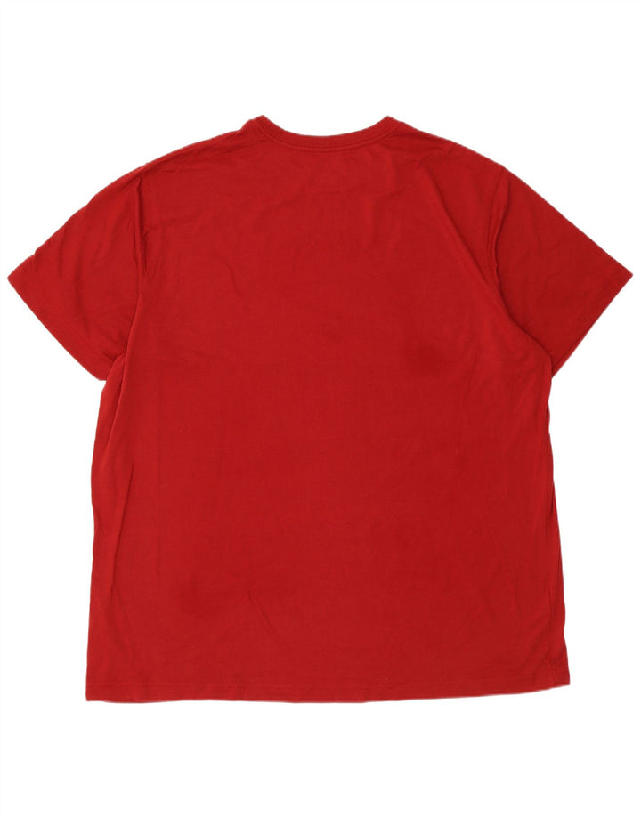 EDDIE BAUER Ανδρικό T-Shirt Top 2XL Κόκκινο βαμβακερό
