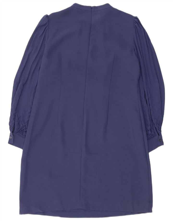 Γυναικείο μακρυμάνικο φόρεμα Hobbs Shift UK 16 Large Navy Blue Polyester
