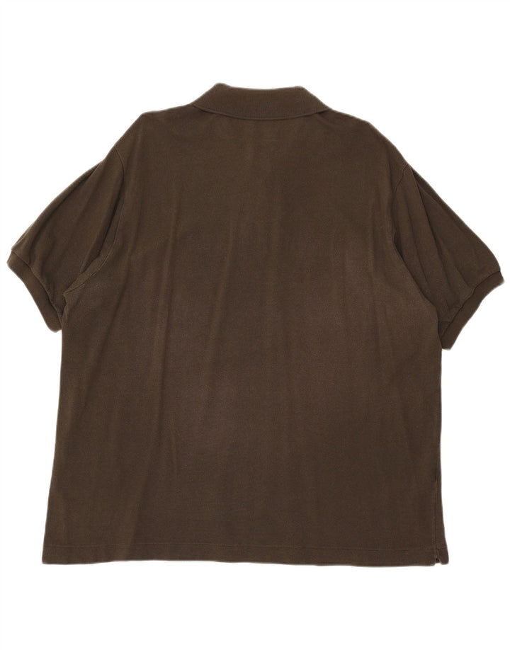 Ανδρικό μπλουζάκι πόλο LACOSTE 7 2XL Χακί βαμβακερό