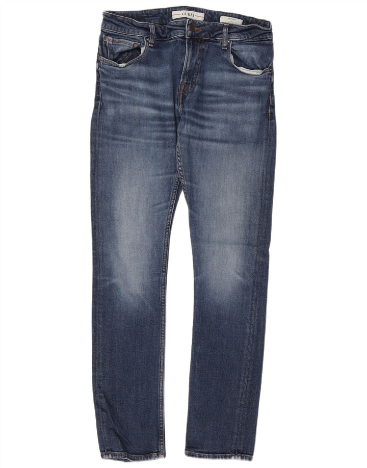 GUESS Γυναικείο Miami Skinny Jeans W34 L31 Blue Cotton