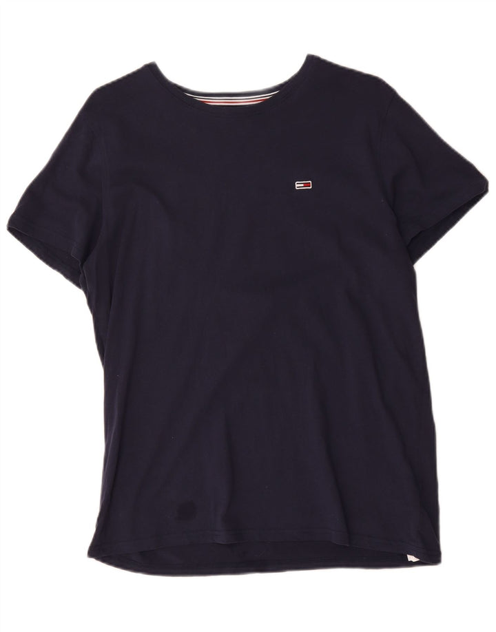 Ανδρικό T-Shirt Tommy Hilfiger Τοπ μεσαίου μπλε βαμβακερό
