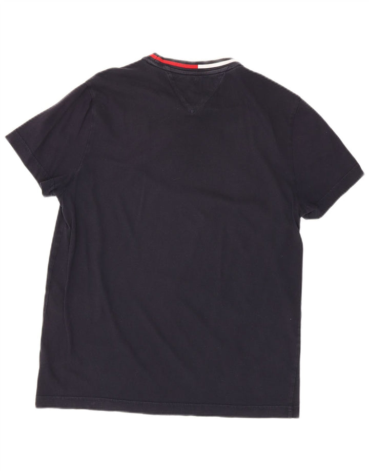 Ανδρικό T-Shirt TOMMY HILFIGER Τοπ μεσαίου μπλε βαμβακερό