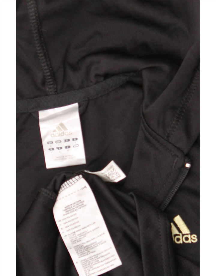 Γυναικεία αθλητική φόρμα Adidas Top Jacket UK 8 Small Black Polyester