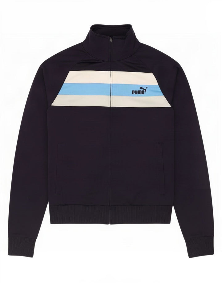 Ανδρική αθλητική φόρμα Puma Μπουφάν Μικρό μπλε Navy Colourblock Πολυεστέρας