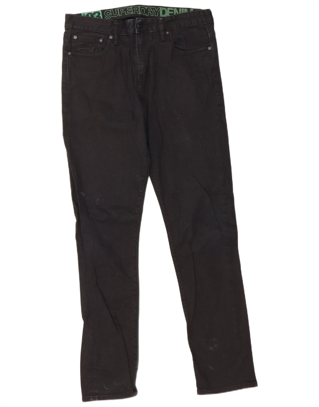 Ανδρικό Slim Jeans Superdry W34 L34 Μαύρο βαμβακερό