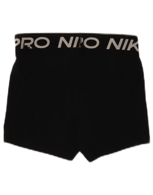 Γυναικείο γραφικό αθλητικό σορτς Nike Dri Fit UK 8 μικρό μαύρο πολυεστέρα