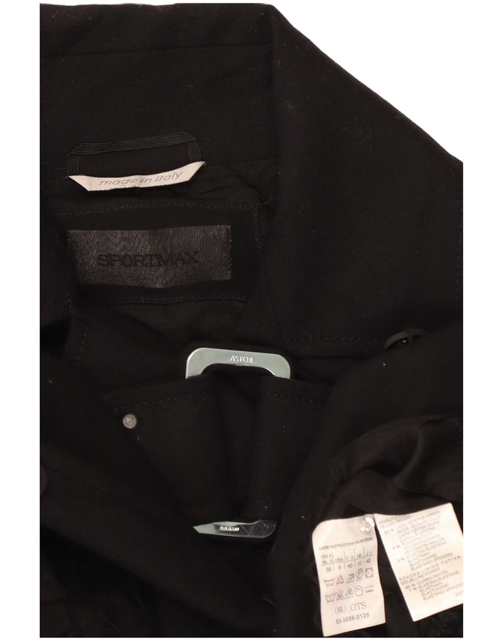 Sportmax Γυναικείο σακάκι UK 10 Small Black Wool