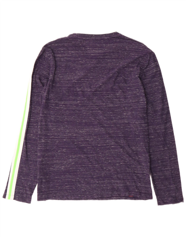 Ανδρικό μπλουζάκι Superdry, μακρυμάνικο μεγάλο, μπλε ναυτικό βαμβακερό