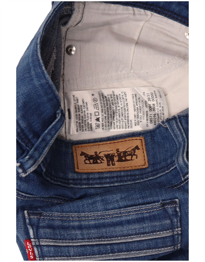 LEVI'S Γυναικείο Slim Jeans W28 L32 Μπλε βαμβακερό