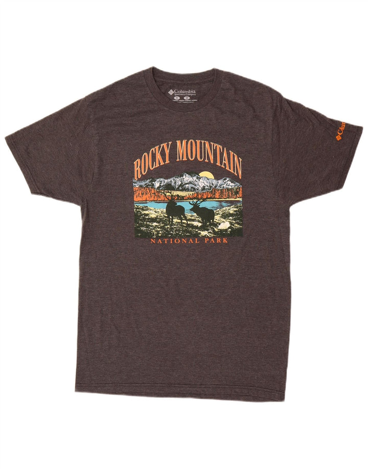 Ανδρικό γραφικό T-Shirt Columbia Top Μεσαίο γκρι βαμβακερό