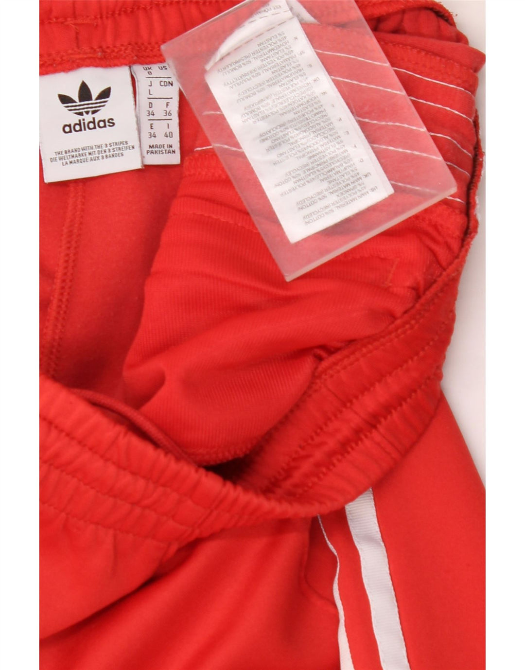 Γυναικεία φόρμα ADIDAS Παντελόνι UK 8 Small Red Cotton