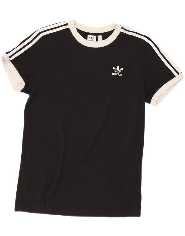Γυναικείο T-Shirt Adidas Loose Fit Top UK 8 Small Black