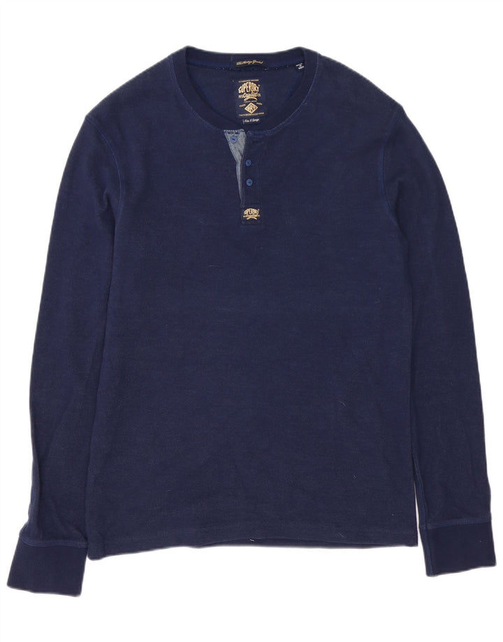 Ανδρικό μπλουζάκι Superdry μακρυμάνικο XL Navy Blue