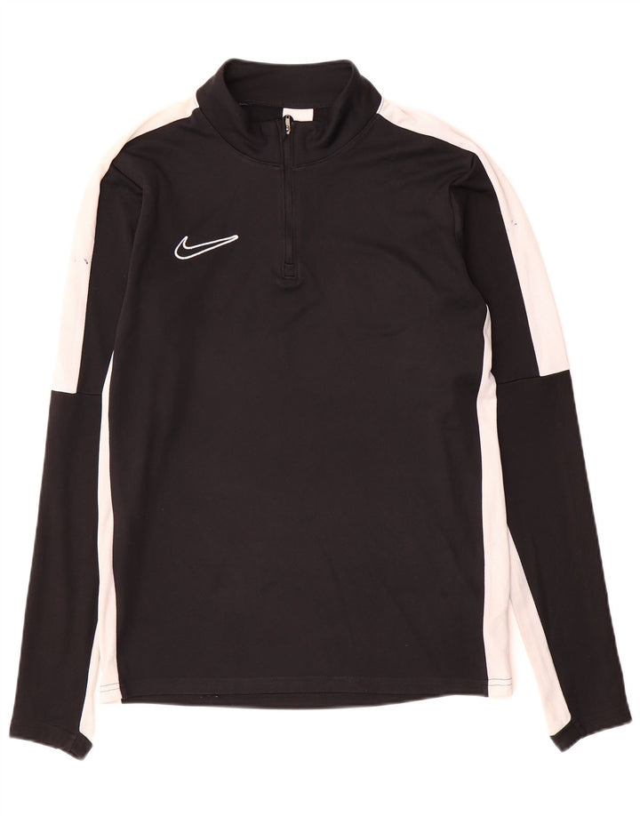 Μακρυμάνικο μπλουζάκι με φερμουάρ Nike ανδρικό Dri Fit με λαιμόκοψη