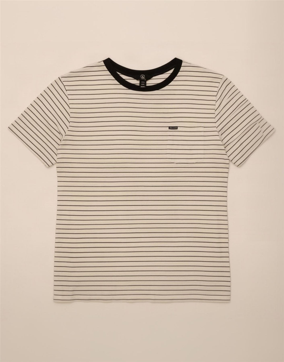 Ανδρικό T-Shirt Volcom Top Βαμβακερό μεσαίο λευκό ριγέ