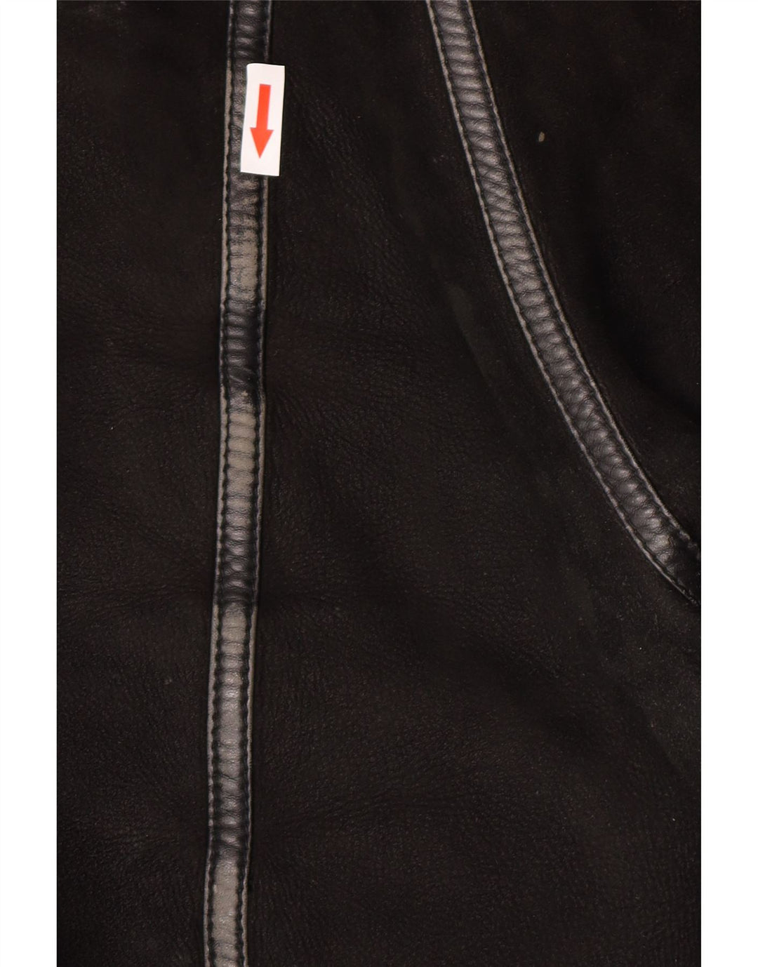 Vintage Ανδρικό Shearling Jacket IT 50 Large Black Shearling